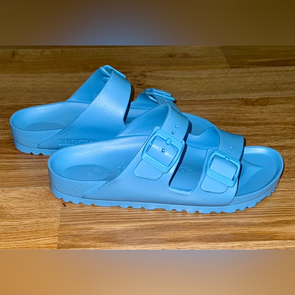 NEW BIRKENSTOCK Blue Waterproof Sandals with Adjustable Straps Size 36 (5-5.5)
